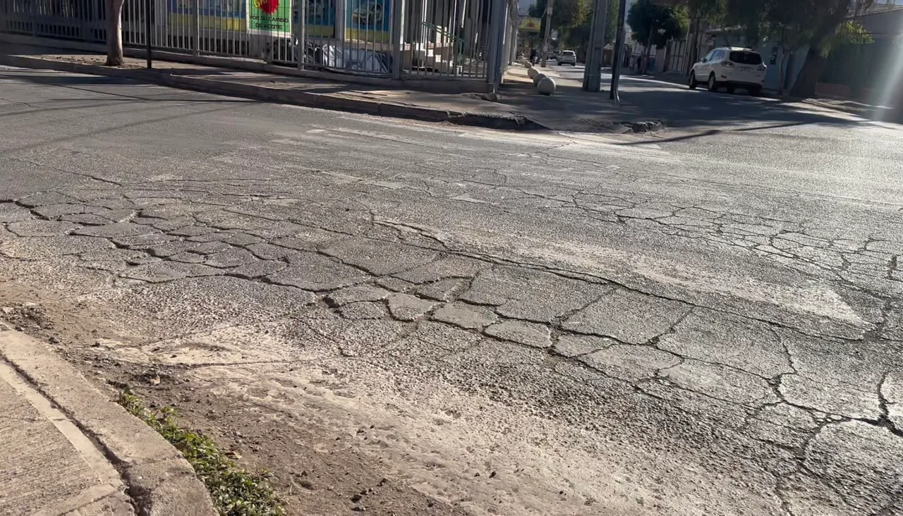 Camino en mal estado en Salamanca